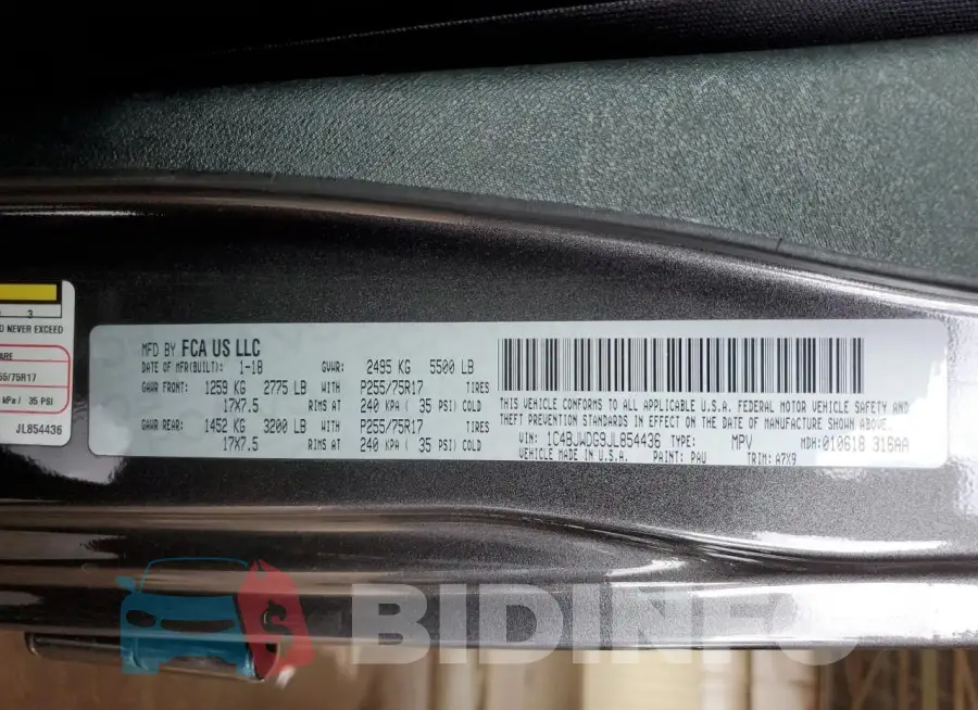 1C4BJWDG9JL854436 Photo# 13