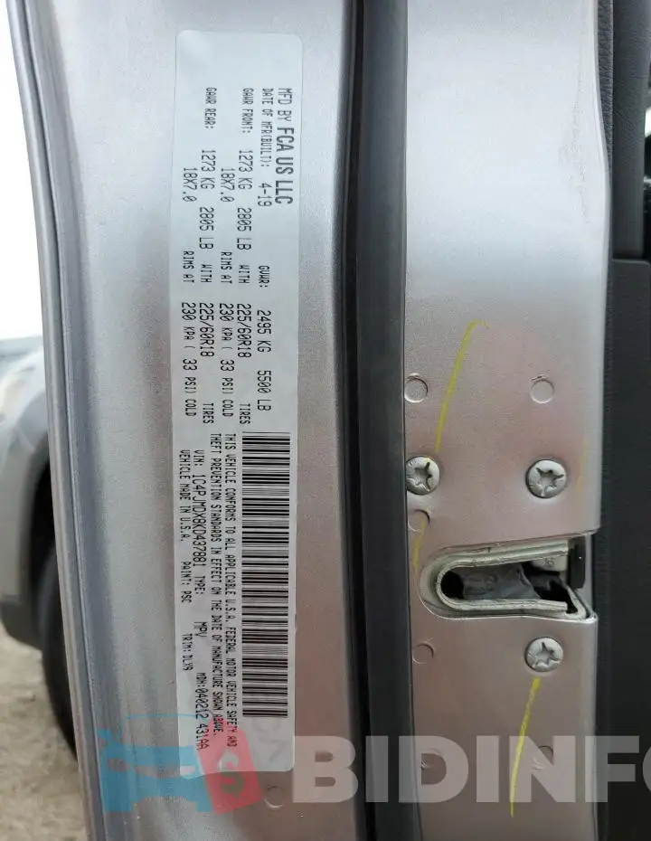 1C4PJMDX8KD437881 Photo# 13