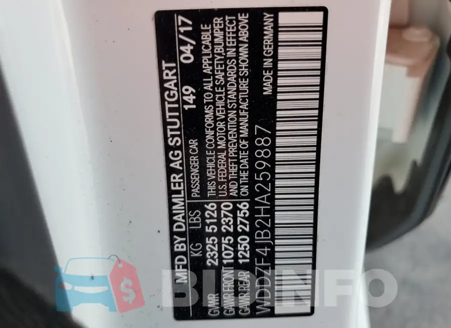 WDDZF4JB2HA259887 Photo# 12