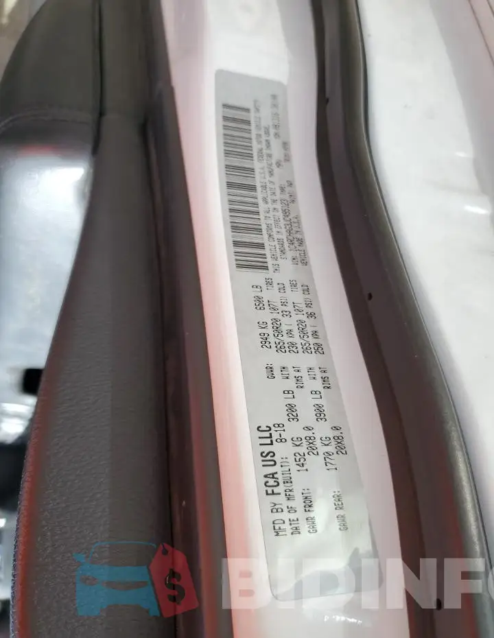 1C4RDHAG3JC495123 Photo# 13