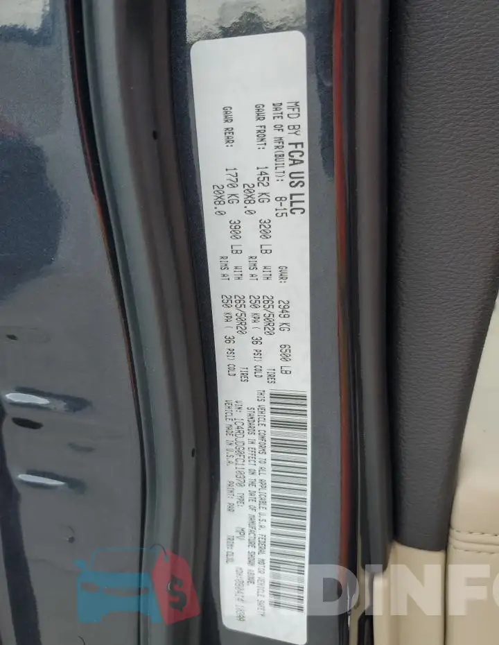 1C4RDJDG0FC110370 Photo# 12