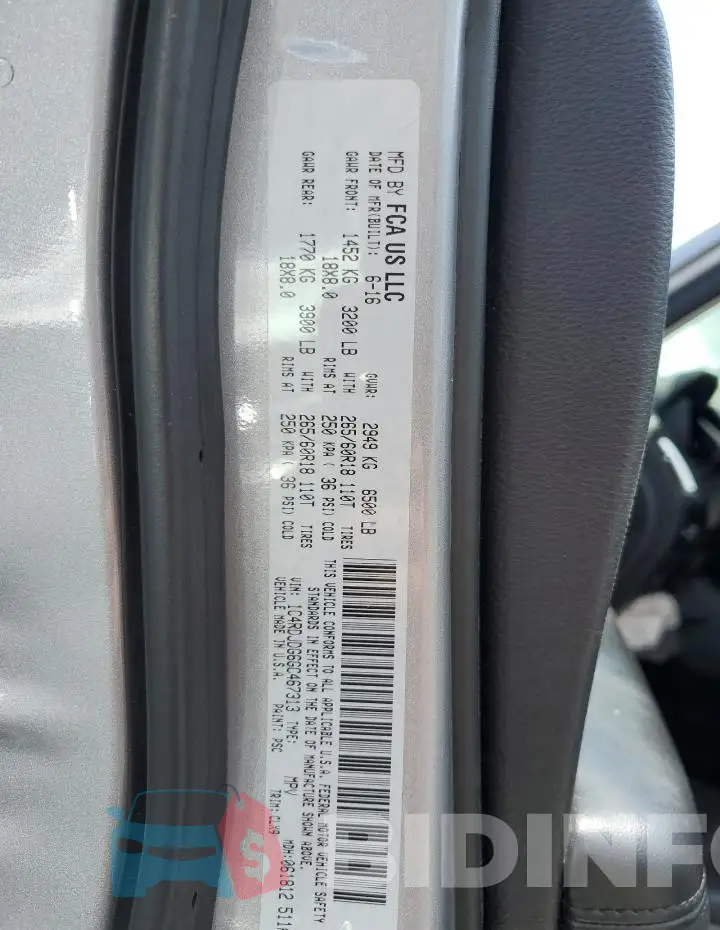 1C4RDJDG6GC467313 Photo# 13