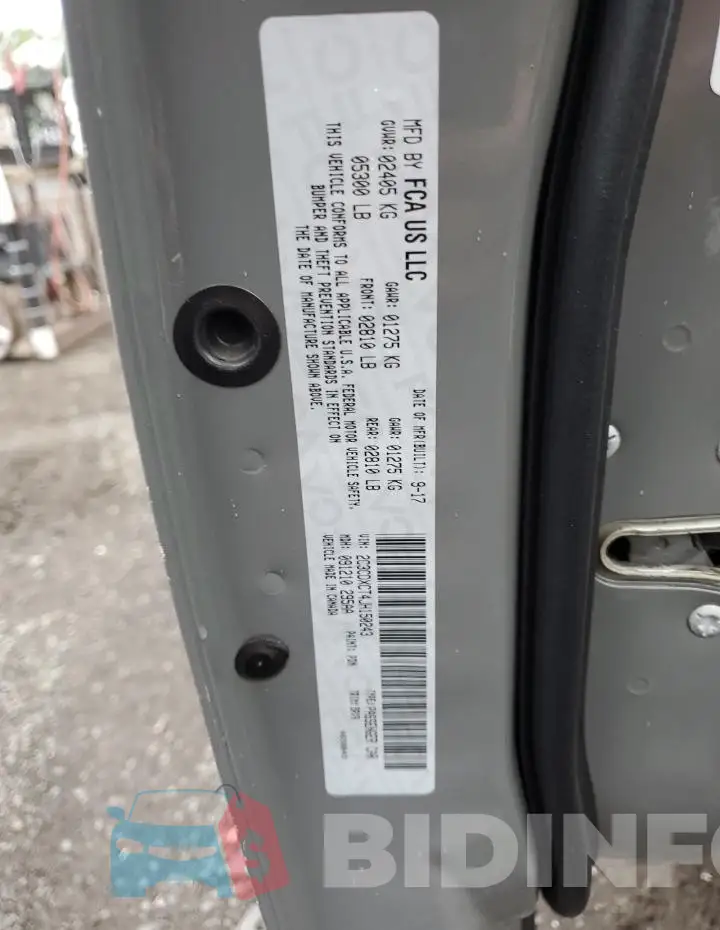 2C3CDXCT4JH150243 Photo# 12