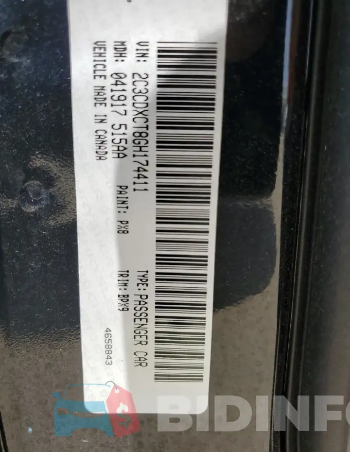 2C3CDXCT8GH174411 Photo# 12