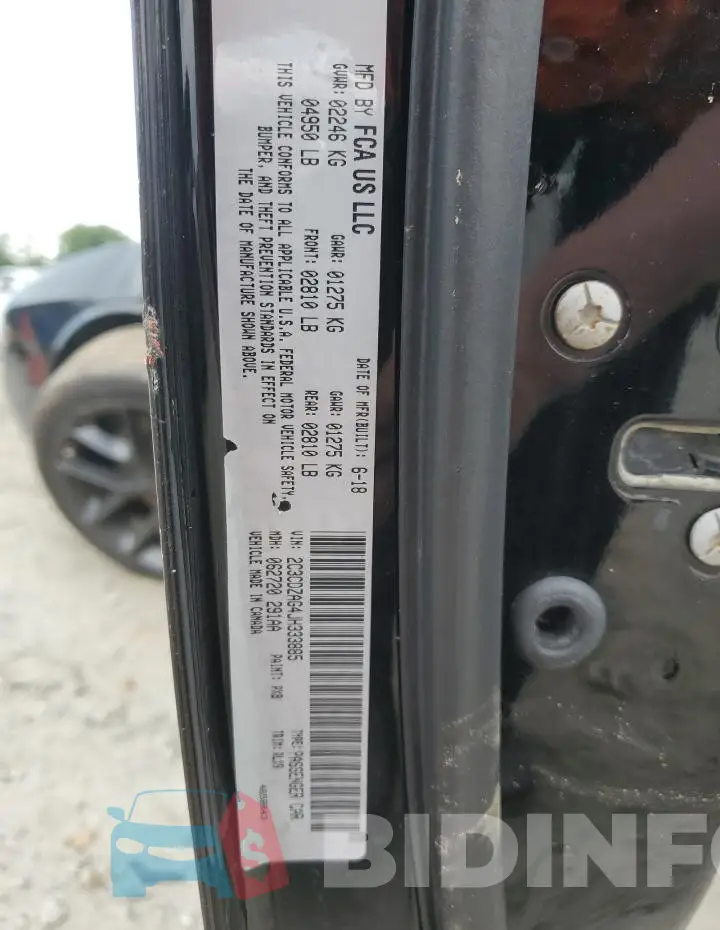2C3CDZAG4JH333885 Photo# 12