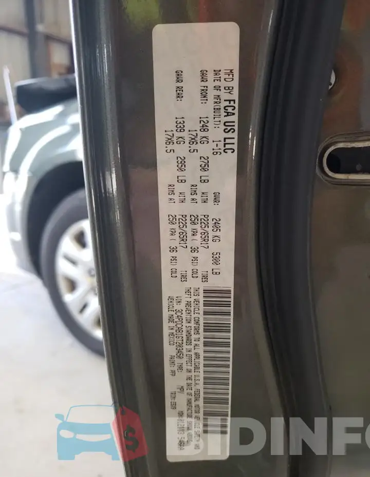 3C4PDCAB1GT203450 Photo# 13