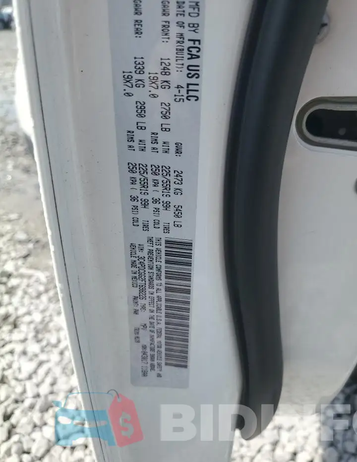 3C4PDCGG2FT698226 Photo# 13