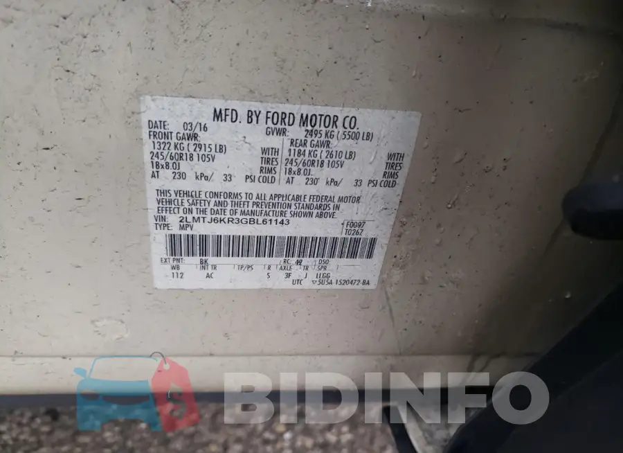 2LMTJ6KR3GBL61143 Photo# 13