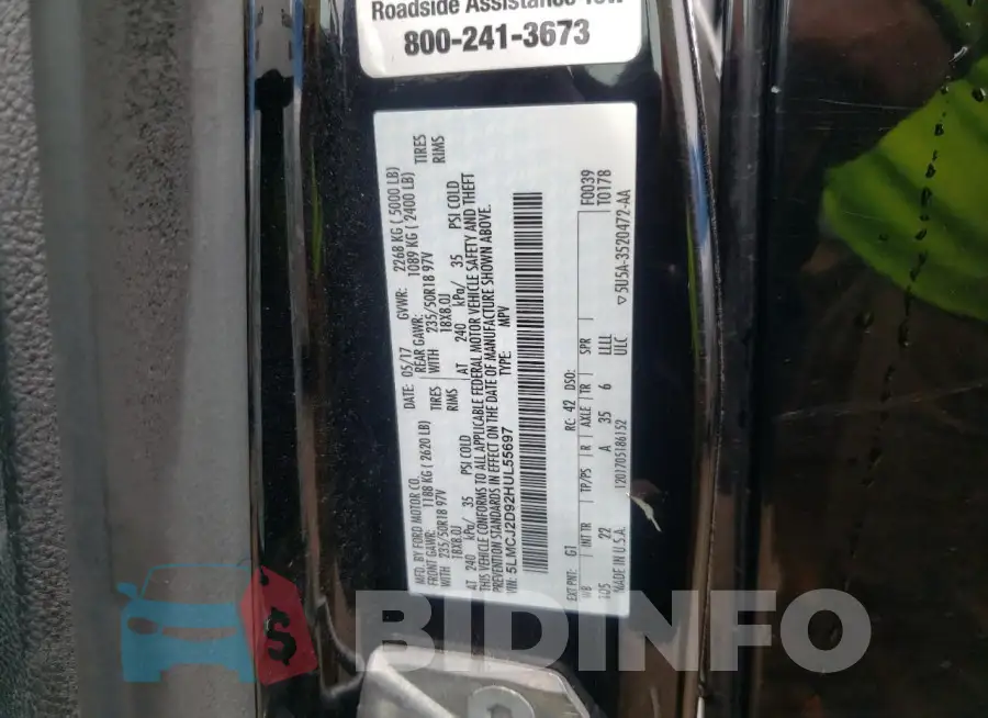 5LMCJ2D92HUL55697 Photo# 12