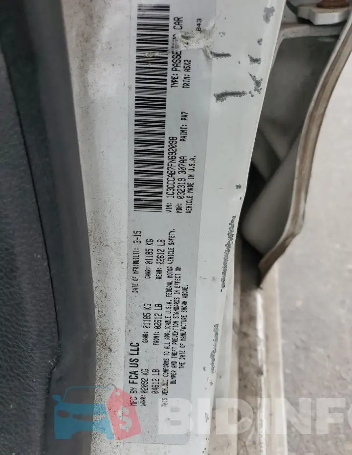 1C3CCCAB7FN692098 Photo# 12