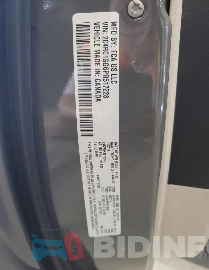 2C4RC1GG6PR517228 Photo# 13