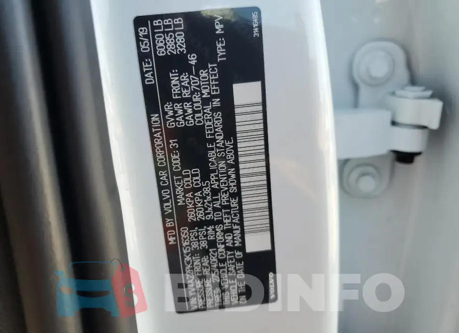 YV4A22PK3K1516350 Photo# 13