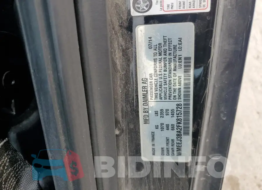 WMEEJ3BA2FK815728 Photo# 12