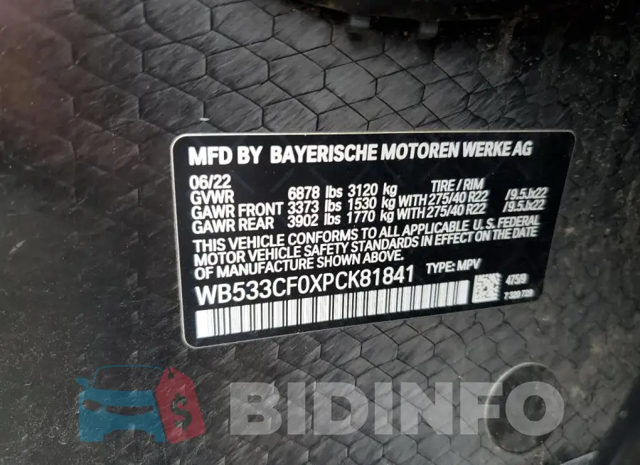 WB533CF0XPCK81841 Photo# 13