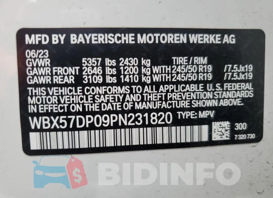 WBX57DP09PN231820 Photo# 13