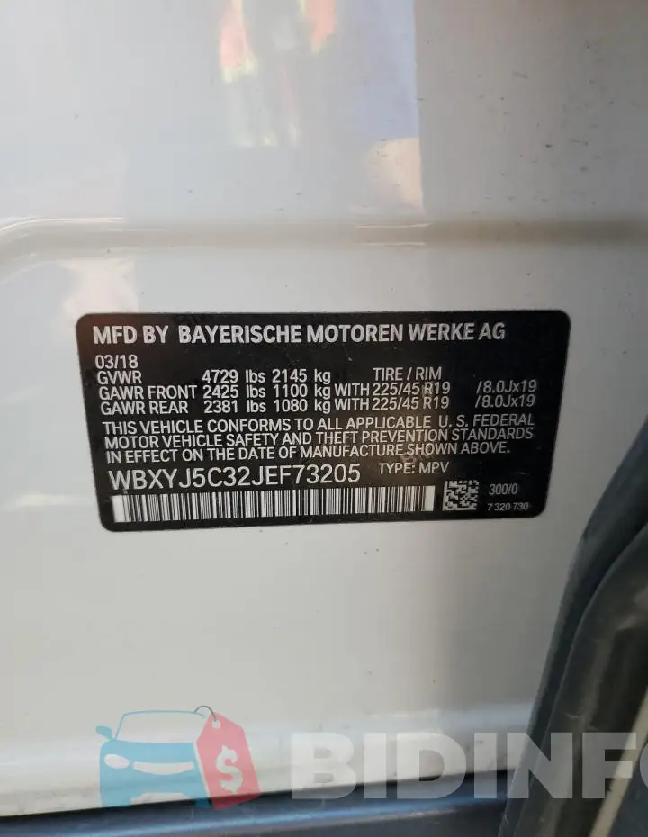 WBXYJ5C32JEF73205 Photo# 13