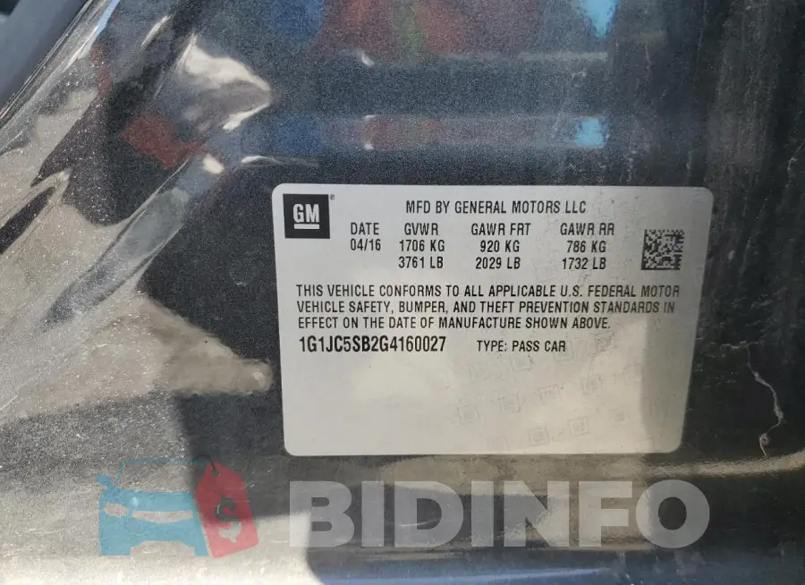1G1JC5SB2G4160027 Photo# 12