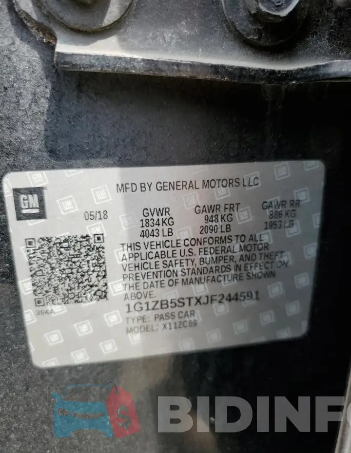 1G1ZB5STXJF244591 Photo# 12