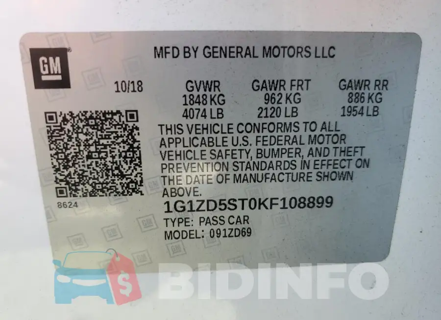 1G1ZD5ST0KF108899 Photo# 12