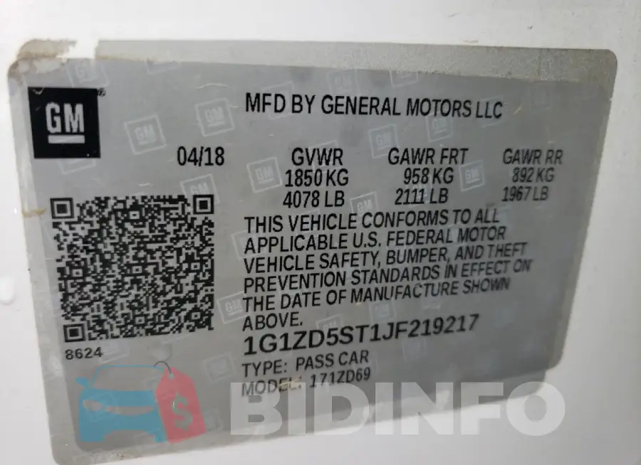 1G1ZD5ST1JF219217 Photo# 12