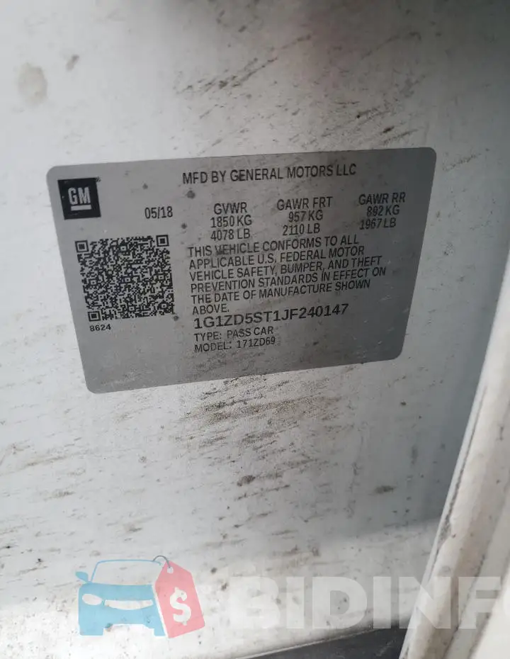 1G1ZD5ST1JF240147 Photo# 12