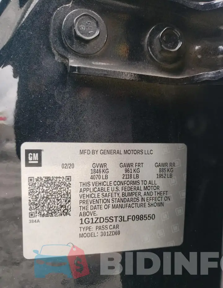 1G1ZD5ST3LF098550 Photo# 12