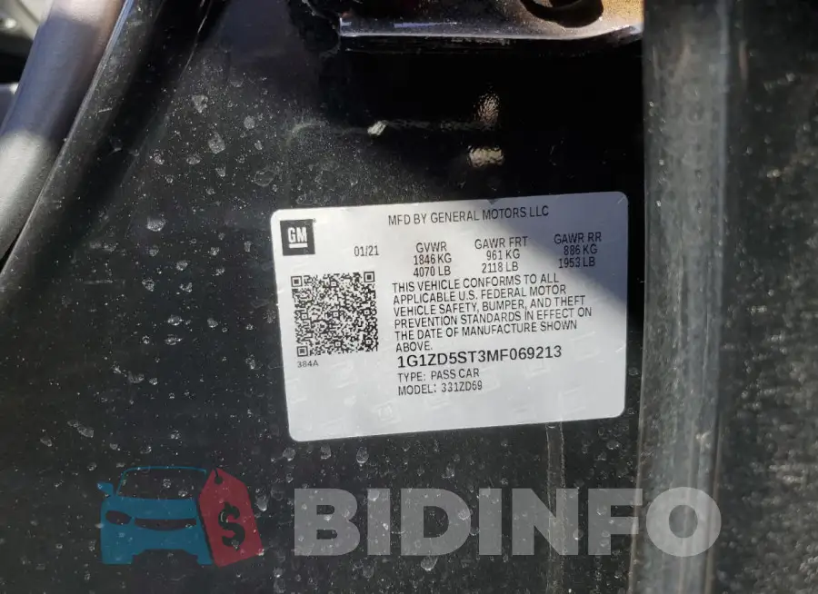 1G1ZD5ST3MF069213 Photo# 12
