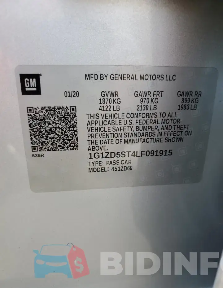 1G1ZD5ST4LF091915 Photo# 12