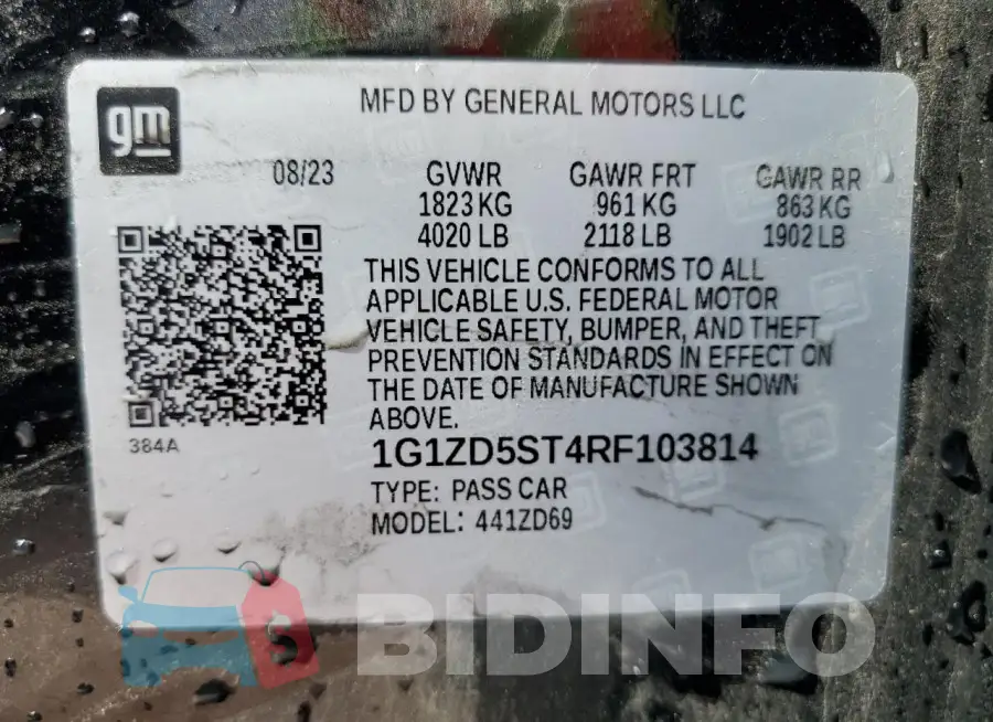 1G1ZD5ST4RF103814 Photo# 13