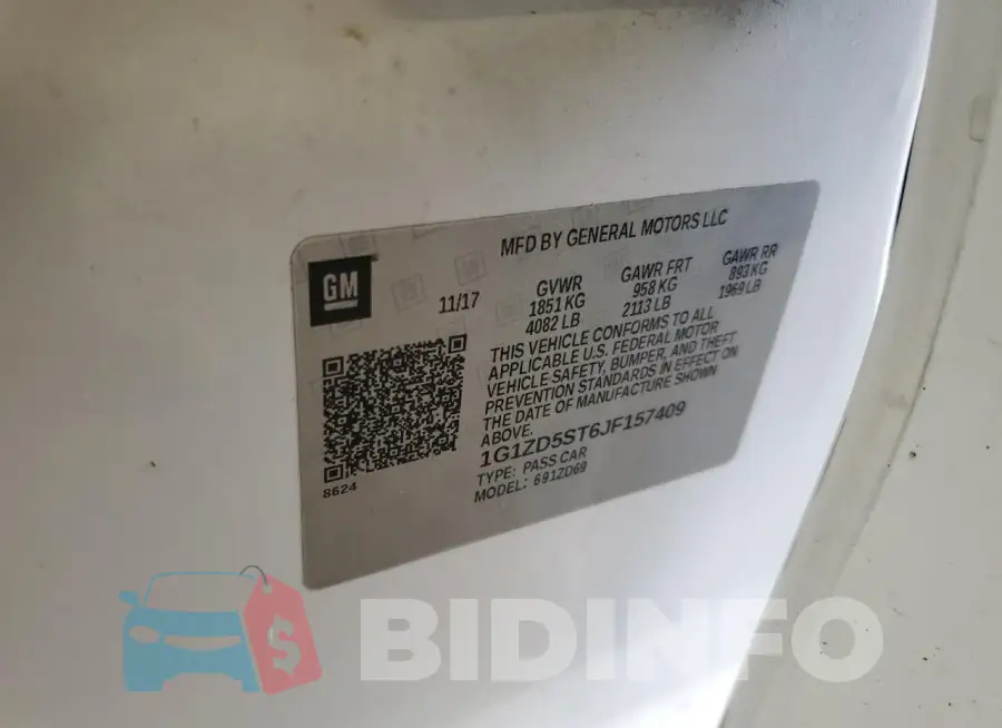 1G1ZD5ST6JF157409 Photo# 12