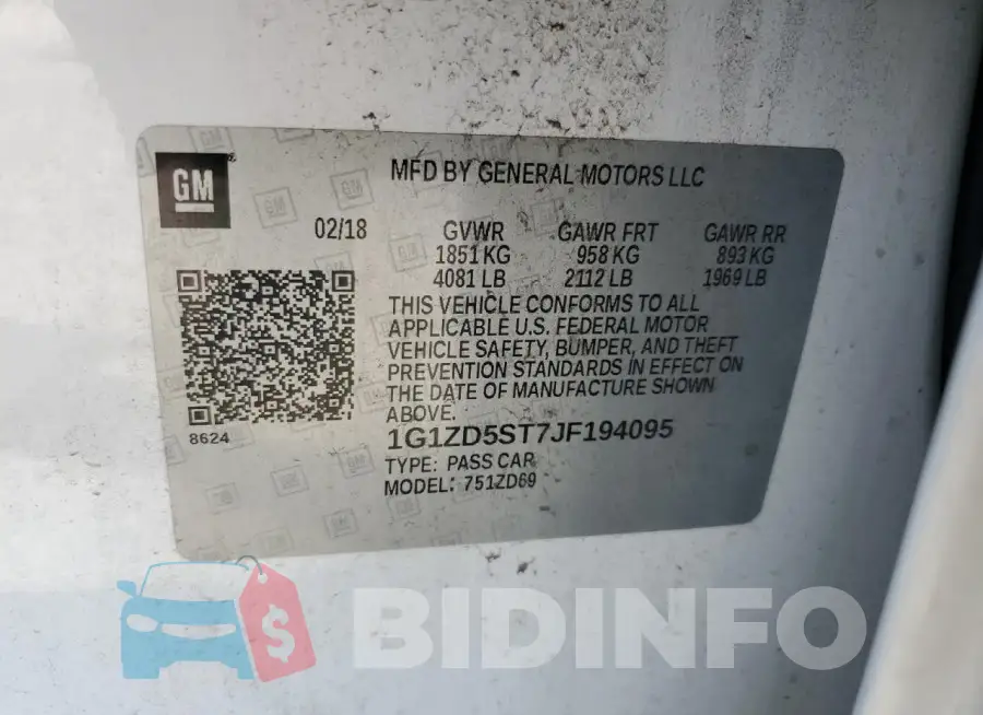 1G1ZD5ST7JF194095 Photo# 12