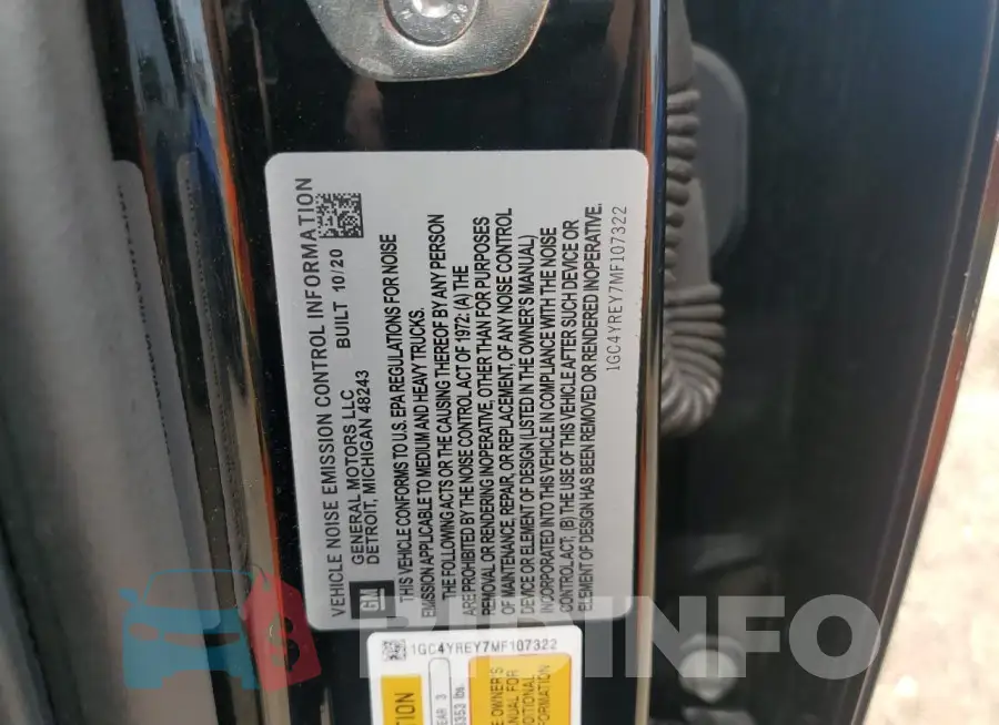 1GC4YREY7MF107322 Photo# 13