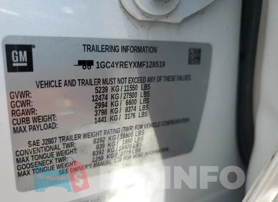 1GC4YREYXMF128519 Photo# 12