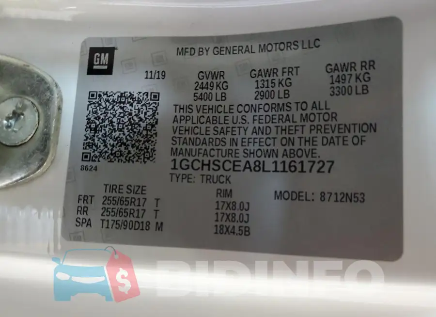 1GCHSCEA8L1161727 Photo# 12