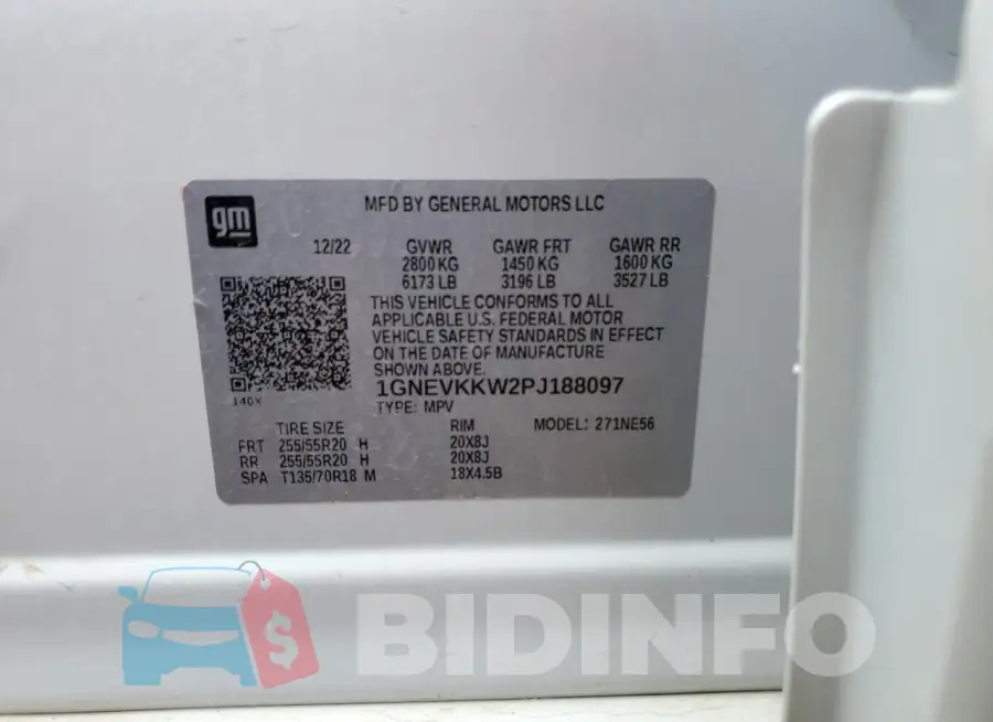 1GNEVKKW2PJ188097 Photo# 12