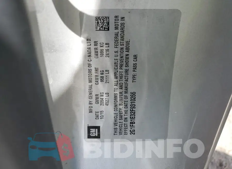 2G1FB1E32F9310266 Photo# 12