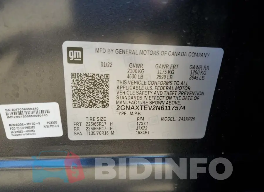 2GNAXTEV2N6117574 Photo# 12