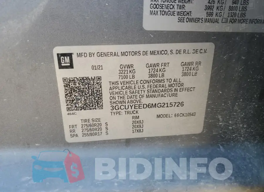 3GCUYEED6MG215726 Photo# 12