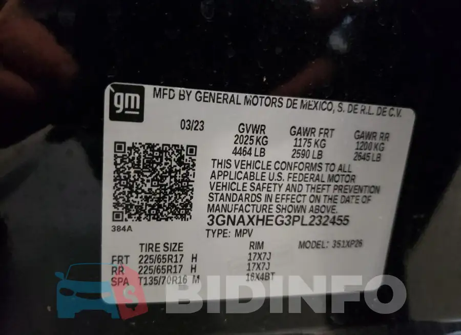 3GNAXHEG3PL232455 Photo# 13