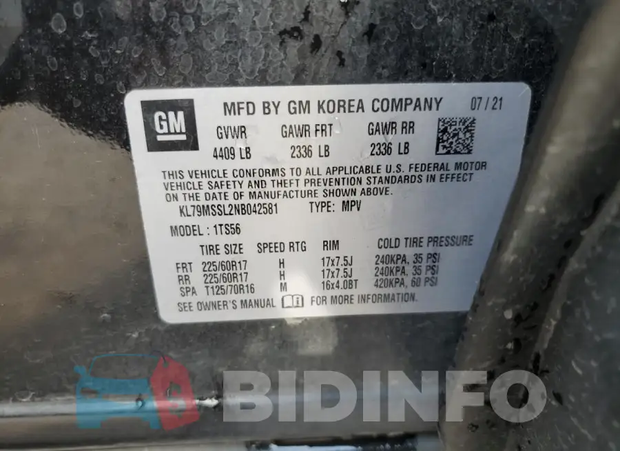 KL79MSSL2NB042581 Photo# 14
