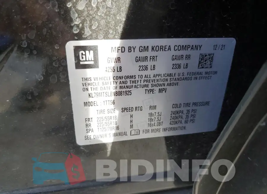 KL79MTSL8NB081925 Photo# 13