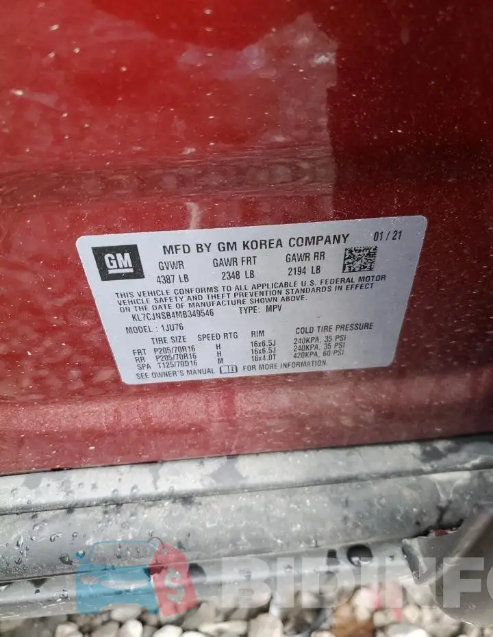 KL7CJNSB4MB349546 Photo# 13