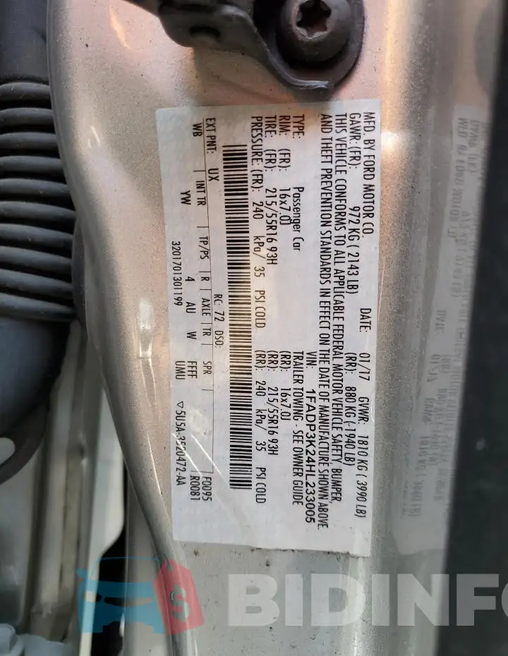 1FADP3K24HL233005 Photo# 12