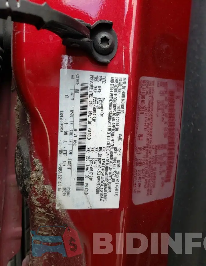1FADP5AU0GL101064 Photo# 12