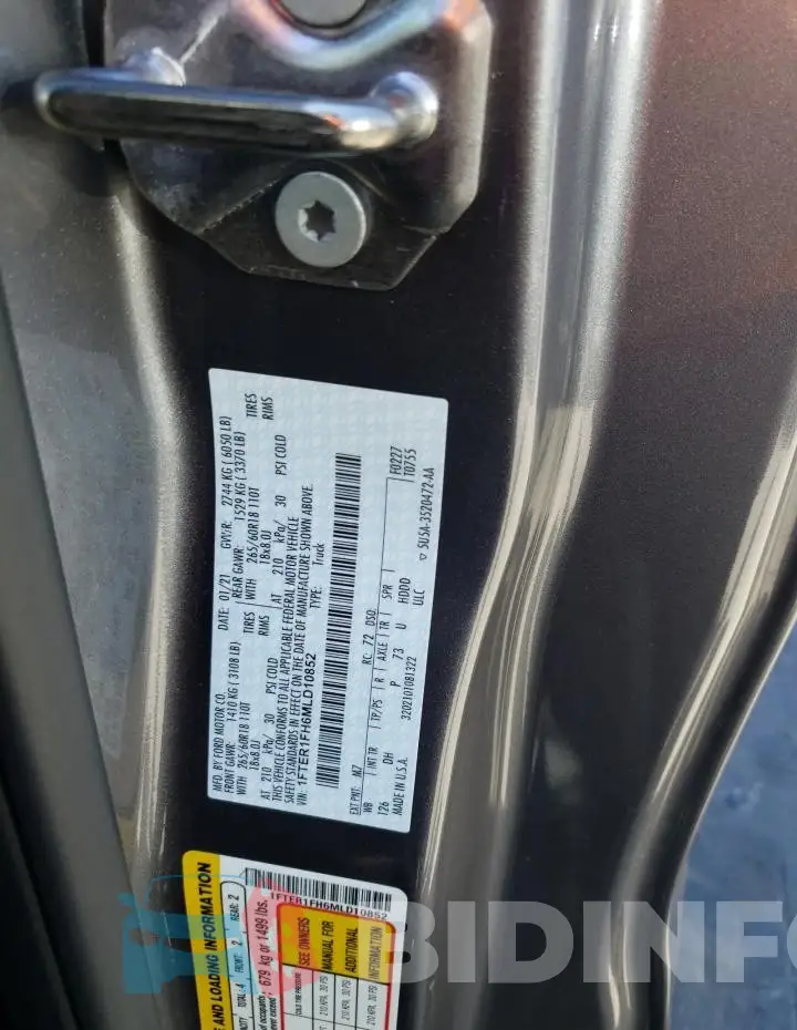 1FTER1FH6MLD10852 Photo# 12