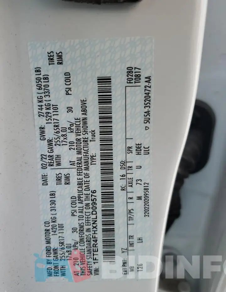 1FTER4FHXNLD09576 Photo# 12