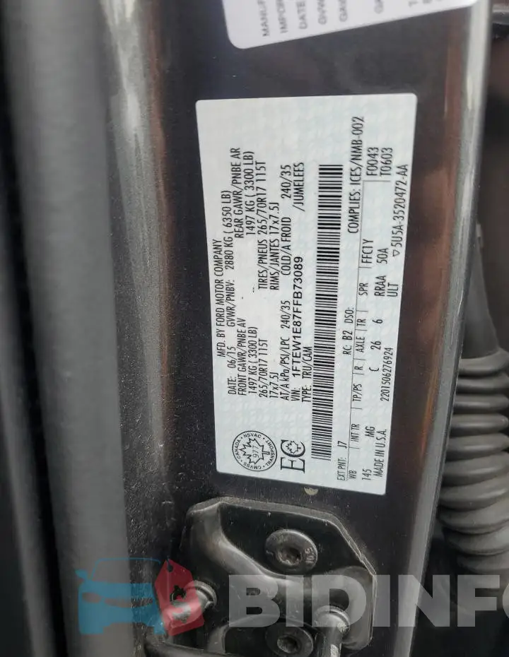 1FTEW1E87FFB73089 Photo# 12