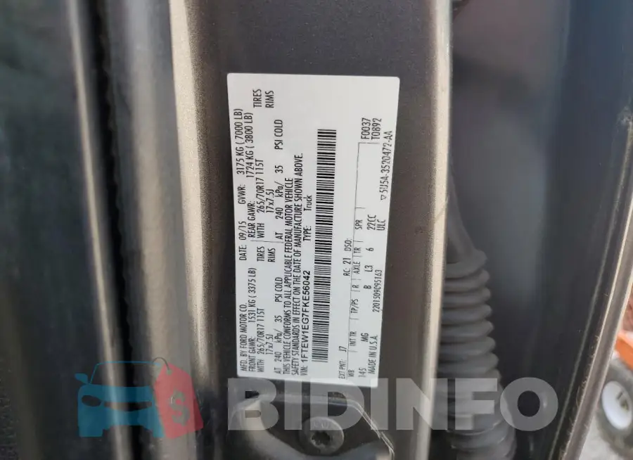 1FTEW1EG7FKE56042 Photo# 12