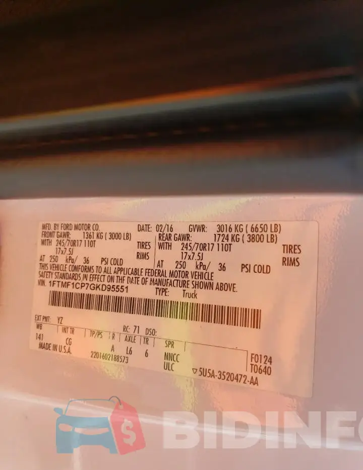 1FTMF1CP7GKD95551 Photo# 12