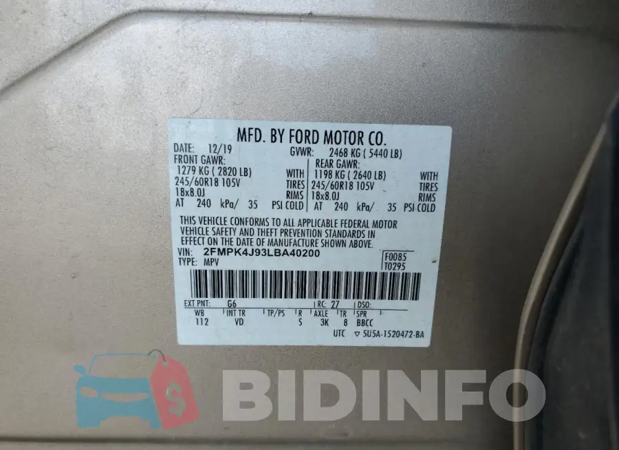 2FMPK4J93LBA40200 Photo# 14